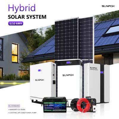 Complete Solar Panels Set 3kw 5kw 10kw 12kw 15kw Solar Energy System 10 Kw Solar Power Systems 10000w Hybrid Off Grid