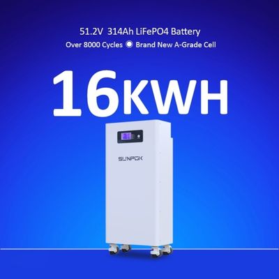 High Quality 48V Solar Systems 15kW 20kW Deep Cycle 30kWh LiFePO4 280 51.2V 314Ah 16kW Battery Pack