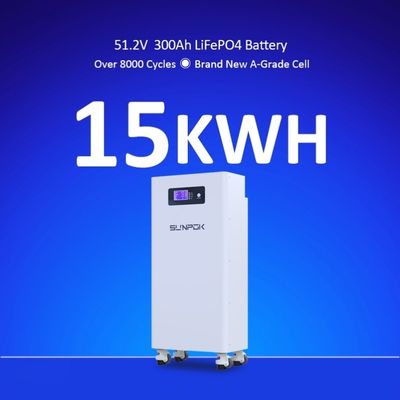 51.2v 300ah Home Solar Energy Storage Battery System 48v 280ah 314ah 16kwh Lifepo4 Lithium Battery 15kwh