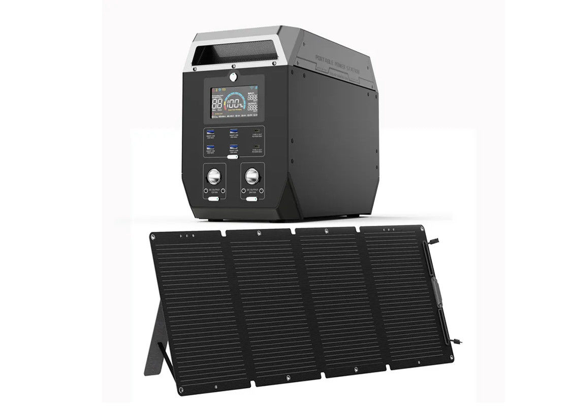 солнечная система набора банка силы заряжателя лампы дома 2000W портативная для располагаться лагерем сельский