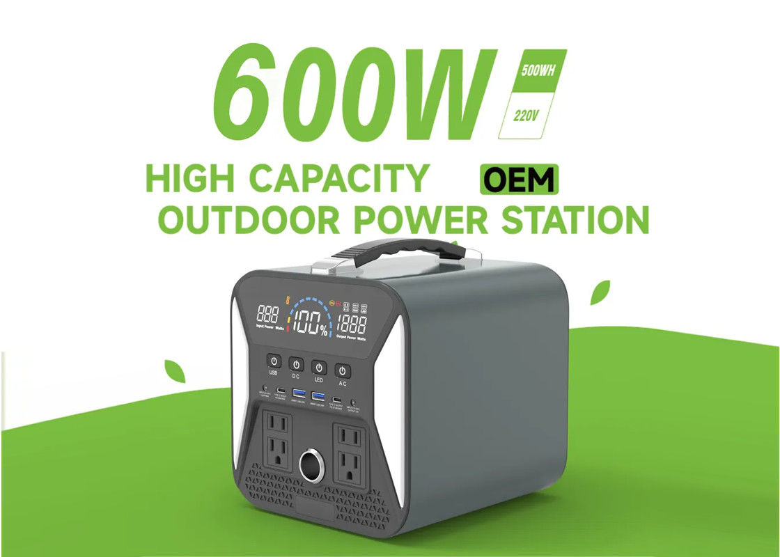 тип перегрузка Usb 1000W короткого замыкания электростанции лития Ac 600w Dc c портативная
