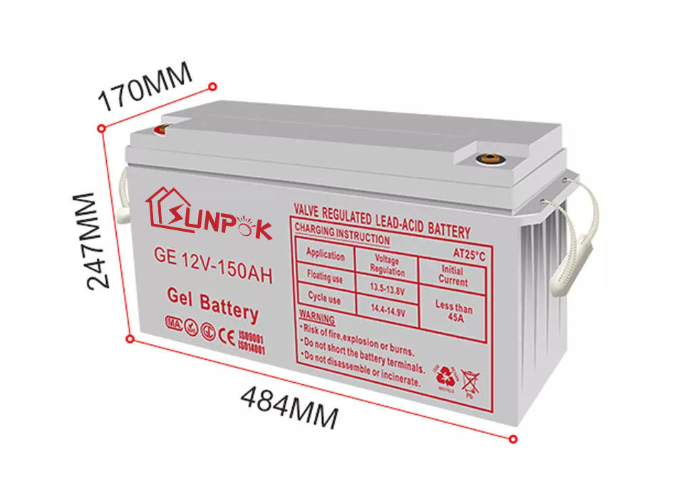 глубокая батарея геля цикла 12v	: Более длинная продолжительность жизни для батареи геля хранения 12v солнечной энергии