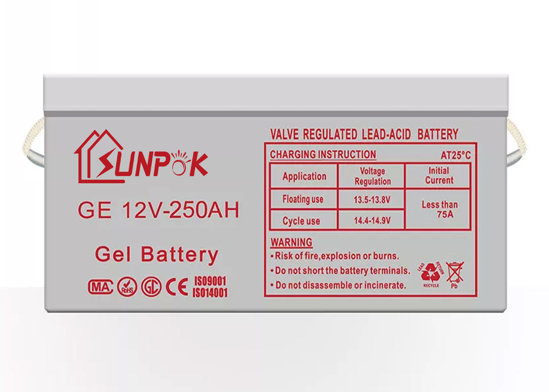 Батарея геля цикла батареи 12v 250ah 200ah 100ah геля перезаряжаемые глубокого цикла Subpok солнечная глубокая
