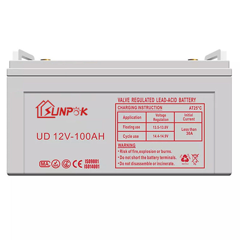Батарея цикла батареи 50ah 100ah 120ah 150ah 200ah 300ah цикла геля Sunpok 12v глубокая солнечная глубокая