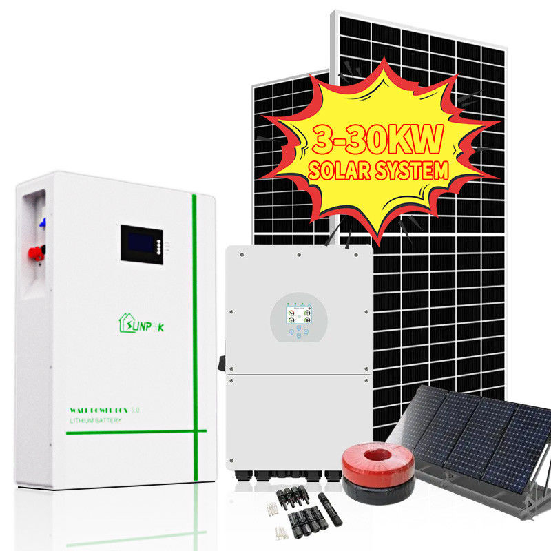 Система Sunpok 3kw 5kw 10kw солнечная домашняя система солнечной энергии 10 Kw для Prefab домов