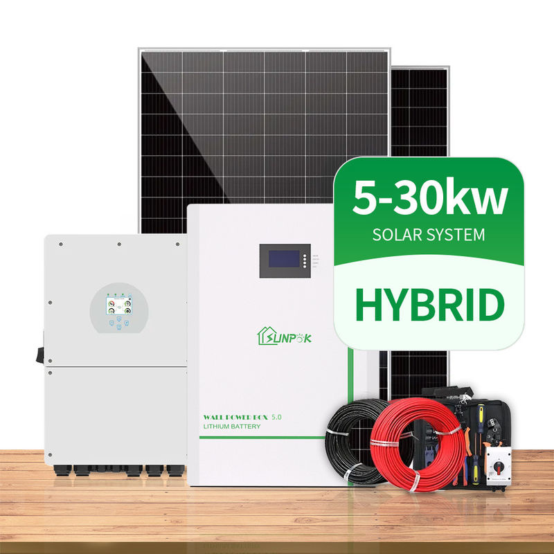 5KW 10KW 15KW на стене панели PV солнечной энергии решетки гибридной установленной с системой хранения домочадца