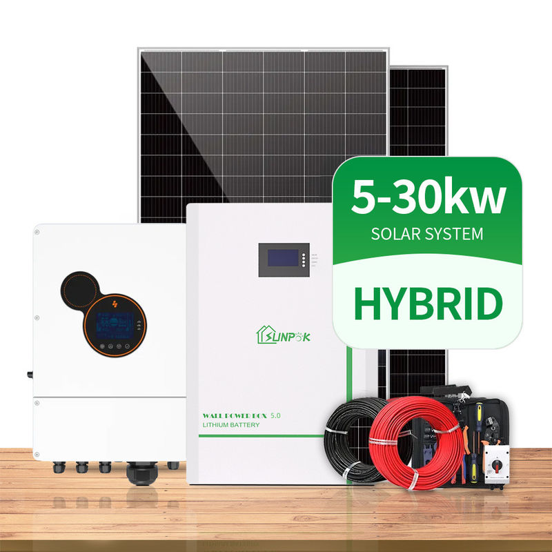 гибридный набор солнечной системы 600W генератор 3 участков солнечный с полным комплектом панели