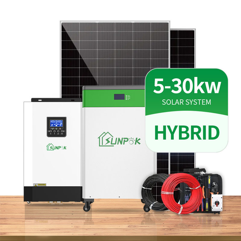 Инвертор электрической системы 3000W 5000W 8000W 10000W инвертора MPPT солнечный гибридный с литий-ионным аккумулятором