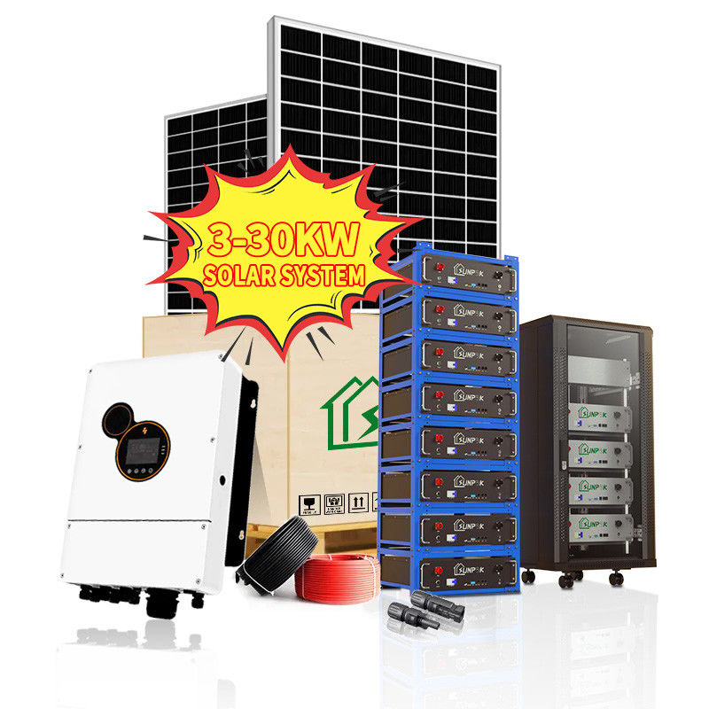 Набор 5kw 10kw 20kw гибридной солнечной системы LiFePo4 с продуктов солнечной энергии системы солнечной энергии решетки