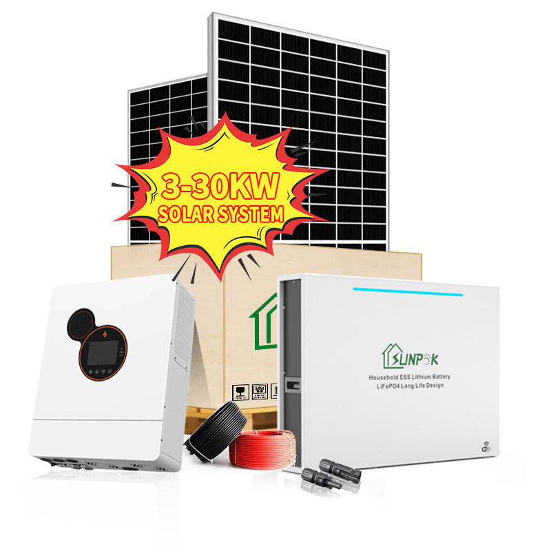 3 система солнечной энергии набора гибридной солнечной системы участка 5Kw 8Kw 10Kw 48V полная