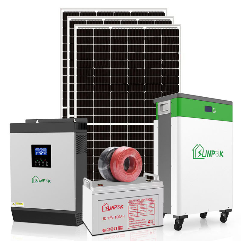 Установка домов 1KW 3KW 5KW 10KW солнечной системы 10kw дома Sunpok солнечная приведенная в действие жилая солнечная