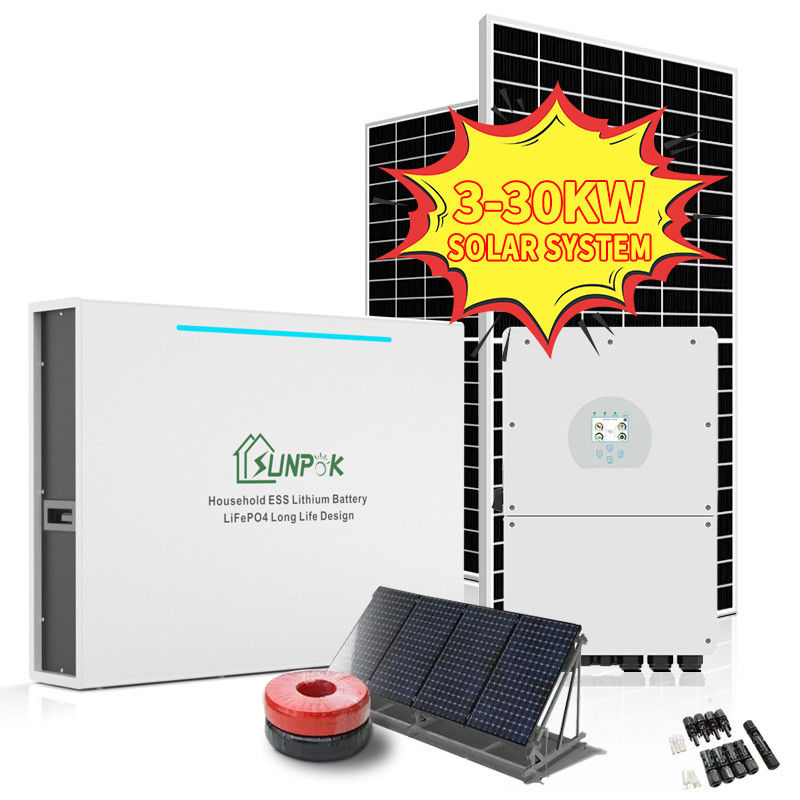 С системы энергии ветра 5Kw решетки гибридной солнечной 8Kw 10Kw 12Kw с энергетической системы решетки домашней