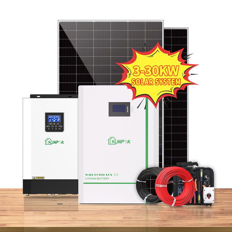 24V домашняя солнечная система 10KW 15KW 20KW 25KW 30KW с системы солнечной энергии решетки гибридной