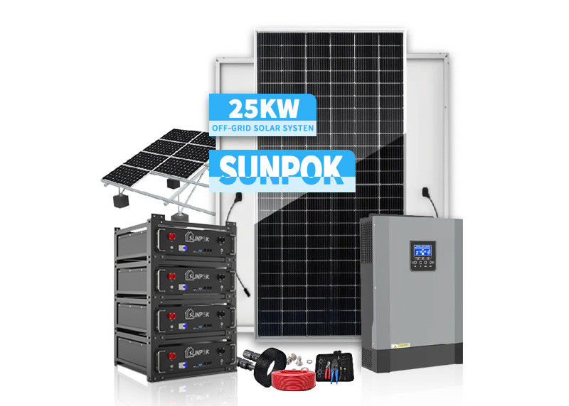 Солнечные фотоэлектрические системы наземного монтажа 48V 200ah 300ah 1000W 3000W Солнечные фотоэлектрические системы монтажа