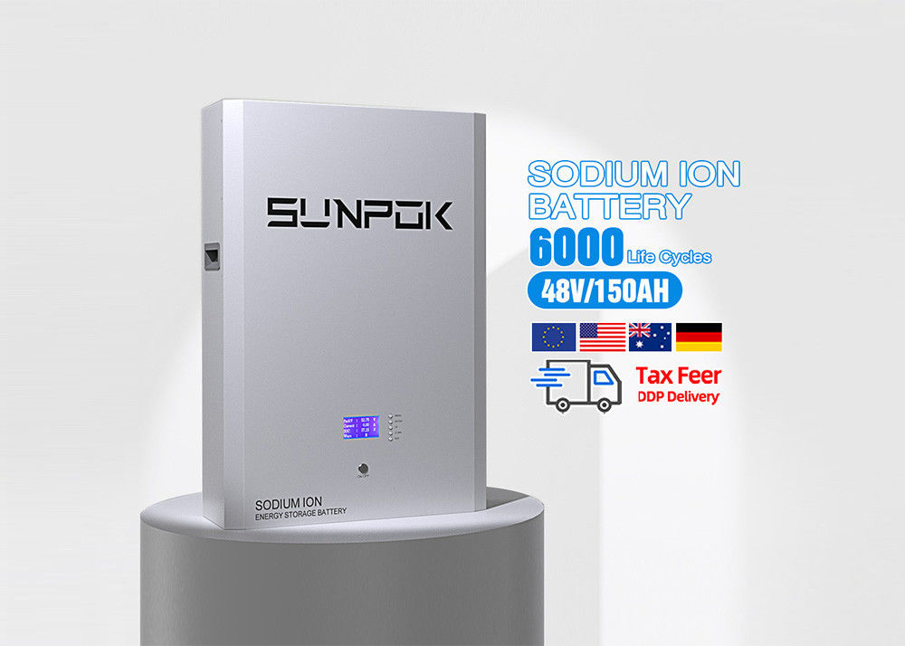Sunpok Натриевый ионный аккумулятор 98% зарядка / эффективность разряда 5-30 КВт / ч диапазон выходной мощности