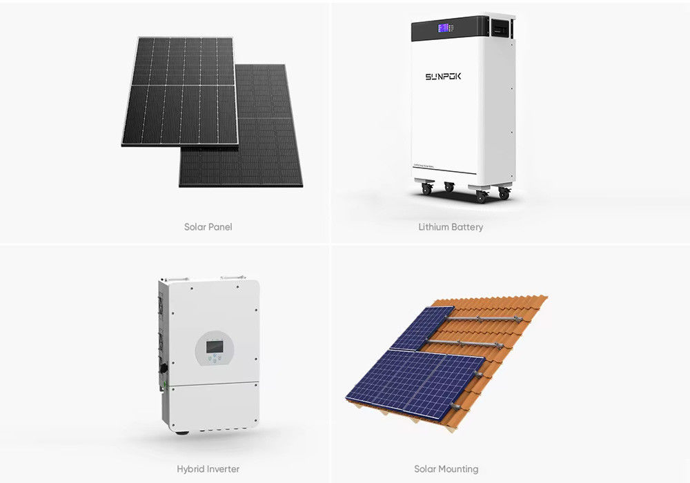 Система Гибридная солнечная панель Solaire Eolien 3KW 5KW 10KW 20KW Солнечная система для дома