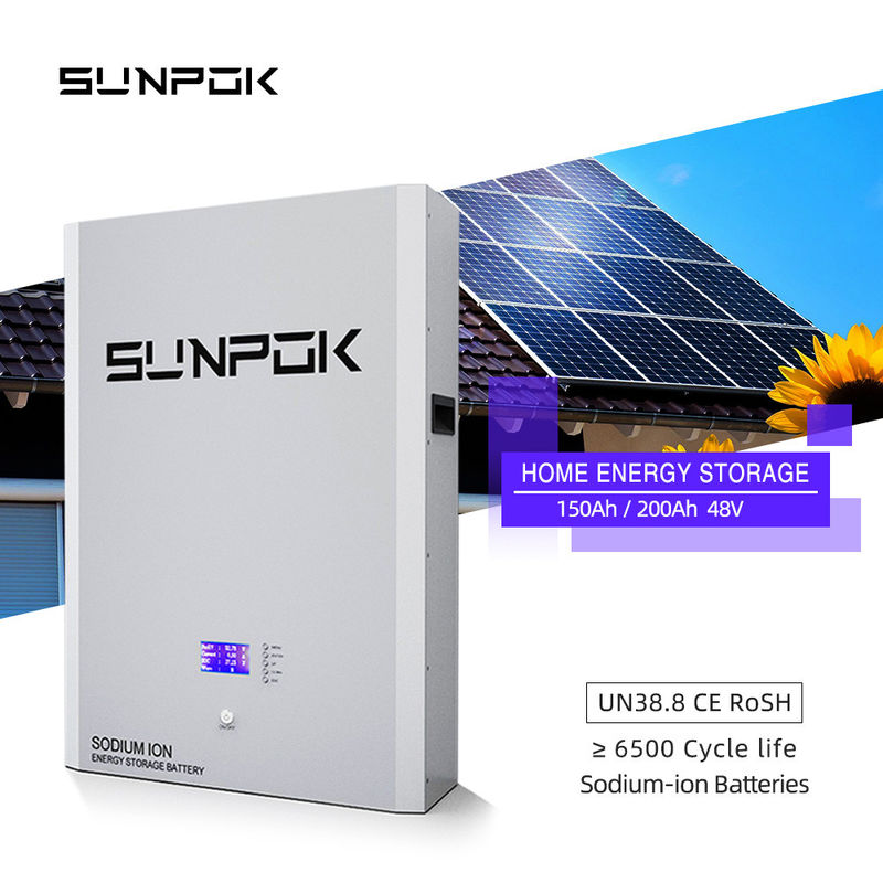 Powerwall 48V 10KWh Домашний аккумулятор 200Ah Номинальная емкость Технология натриевых ионов для хранения солнечной энергии
