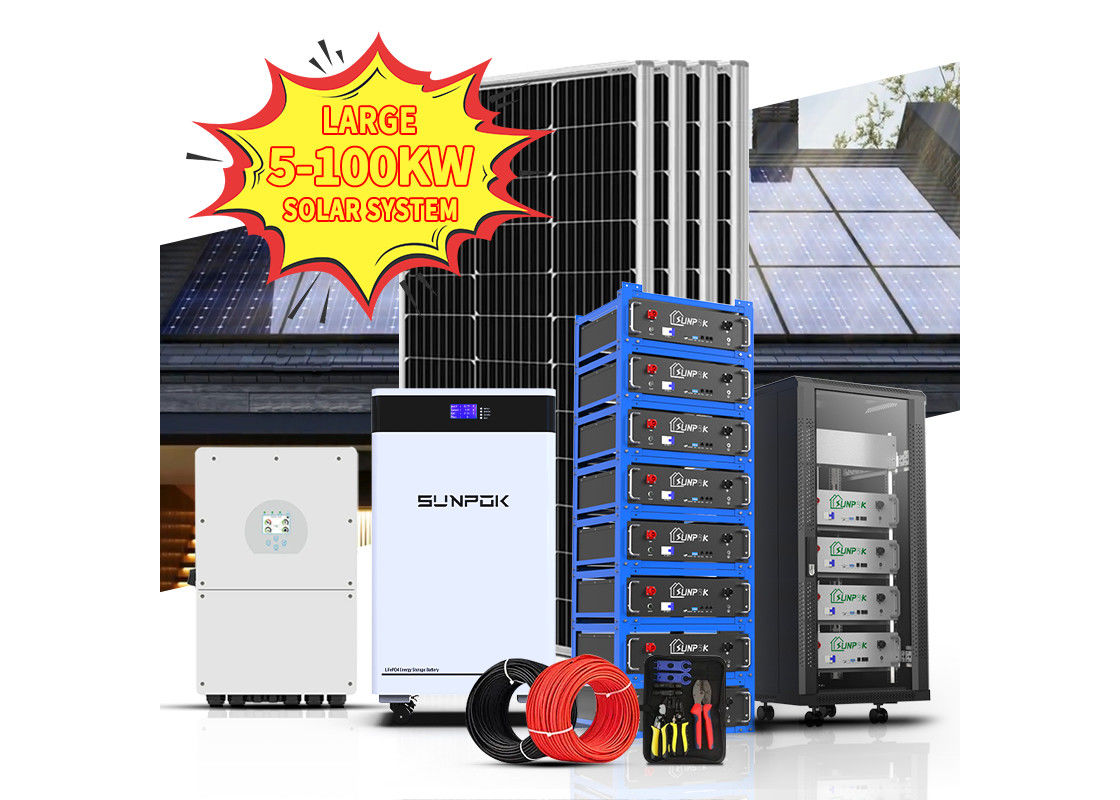 Система электроэнергии Off Grid On Grid и гибридная 3kw 5kw 10kw Солнечная система