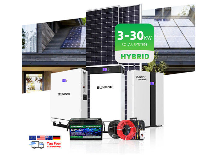 Home Smart Kit 5Kw 10Kw 15Kw 20kw Сила Солнечная энергия на сети Солнечные системы Lifepo4 Батарея от сети Батарея Солнечная система