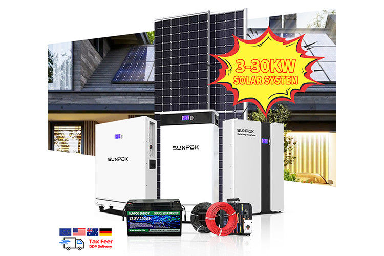 Система солнечной энергии 3000w 5kw 8kw Off Grid Система солнечной энергии