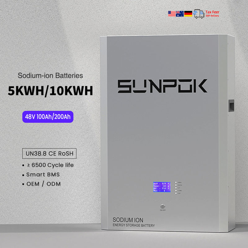 48V 51.2V 5kwh 10kwh Натриевые ионные батареи Натриевые ионные накопительные батареи Солнечная стена Натриевые ионные аккумуляторы