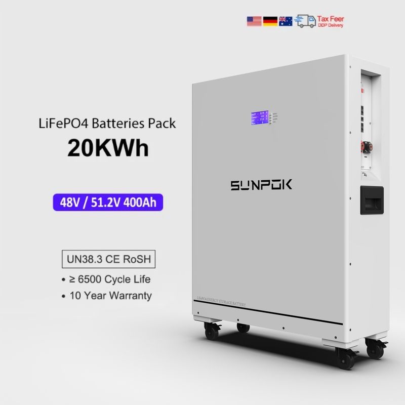 48В 51.2В Lifepo4 400Ah 20Kwh Ess Литий-ионный аккумулятор