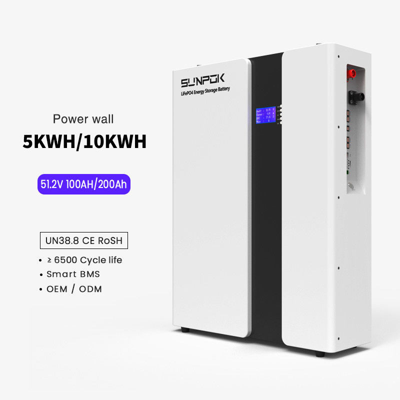 Домой Lifepo4 Солнечная батарея для хранения энергии 200Ah 48V 10kWh Электрическая стена Литий-ионная батарея Lifepo4 с лучшей ценой