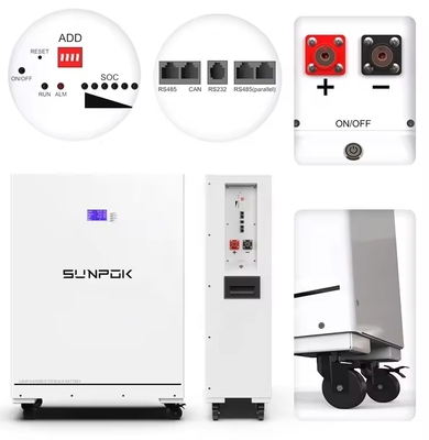 48V 51.2V 400Ah LiFePO4 Энергохранилищный аккумулятор 20kWh LiFePO4 для домашней системы хранения энергии