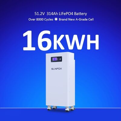 Household Energy Storage Battery 51.2V 300Ah Bms 48V Lifepo4 15Kwh Lithium Battery Pack With Wheels